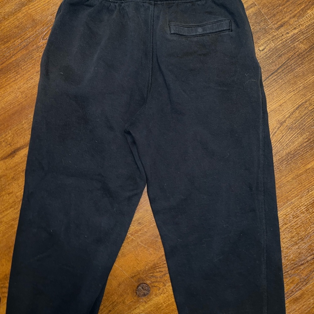 Nike Sportswear Retro Black Athletic Joggers Embroidered Orange Blue Logo Size M - Picture 8 of 11